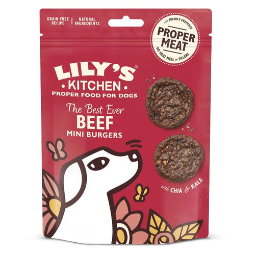 LILY's The Best Ever Beef Mini Burger, govedina s chia sjemenkama i keljom, 70g