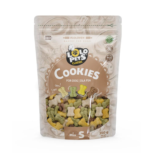 LOLO PETS CLASSIC Bones Mix, keksi za pse, S, 350g