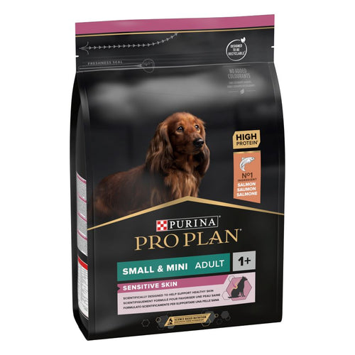 PRO PLAN Small/Mini, Sensitive Skin, Opti Derma, bogato lososom, 3kg