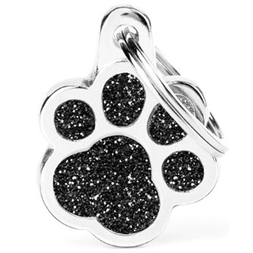 MYFAMILY Shine Plocica za graviranje Sapa L, 2,9x3cm, crna