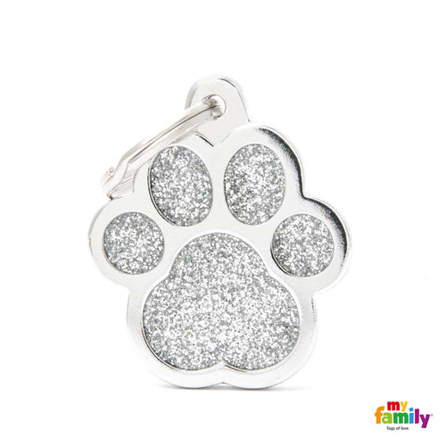 MYFAMILY Shine Plocica za graviranje Sapa L, 2,9x3cm, siva