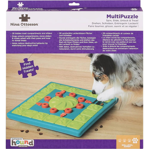 NINA OTTOSSON Dog MultiPuzzle, interaktivna igracka za pse, 37,7x37,7x4,7cm