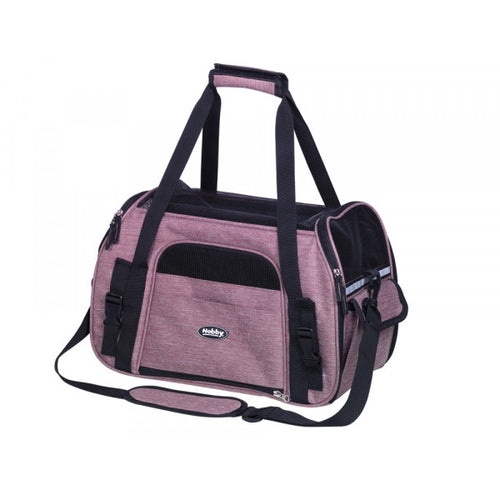 NOBBY Torba za kucne ljubimce Lujan, ruzicasta, do 7kg, M, 43x23x29cm