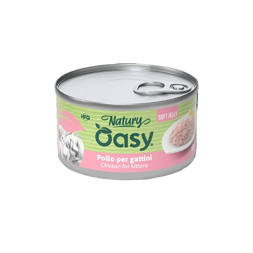 OASY Natury KITTEN fileti u mekanom zeleu, piletina, 85g