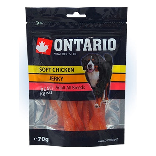 ONTARIO Dog, trakice piletina, mekana poslastica, 70g