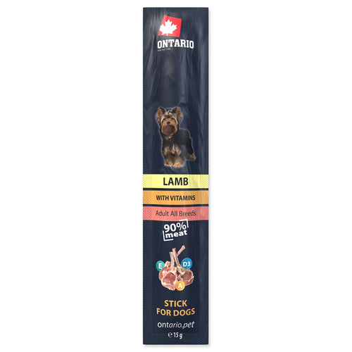 ONTARIO Dog Stick, mesni stapic janjetina, 15g