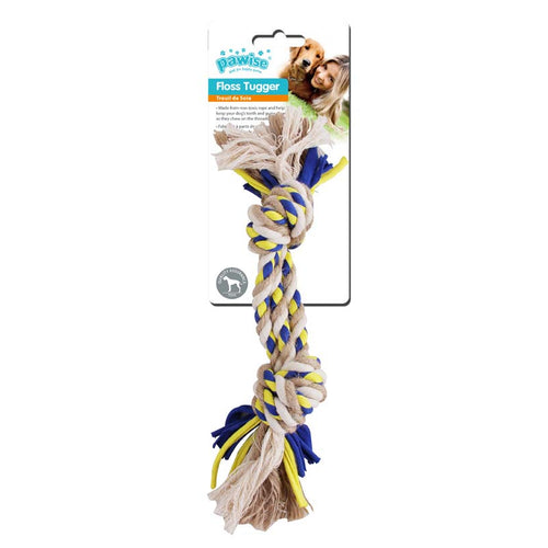 PAWISE Floss Tugger Pamucna kost 2 cvora, 30cm