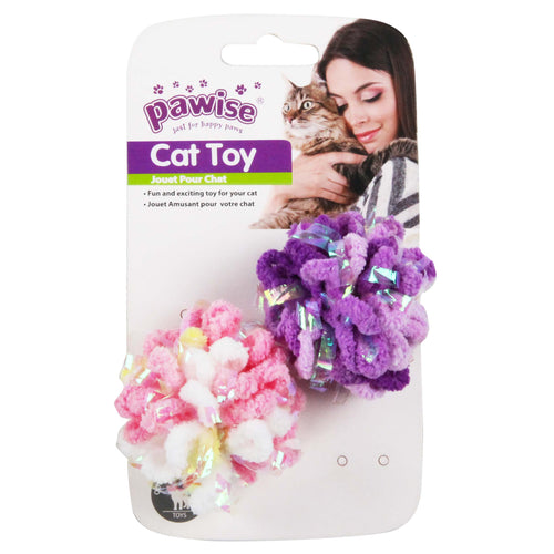 PAWISE Glitter Loptice, 2kom, 6cm