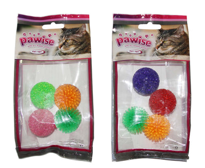 PAWISE Glitter Loptice, 4kom, razne boje