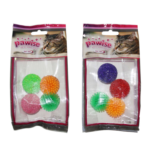 PAWISE Glitter Loptice, 4kom, razne boje