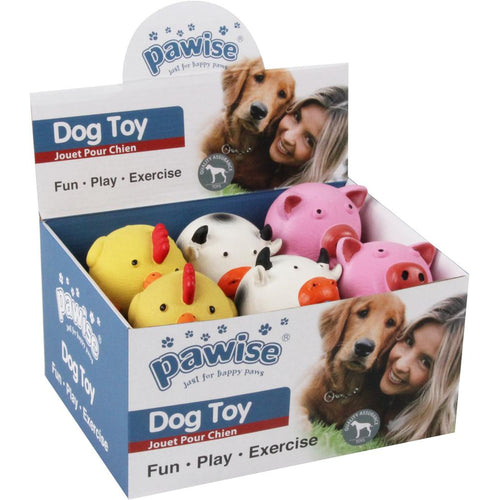 PAWISE Lopta s motivima zivotinja, 8cm