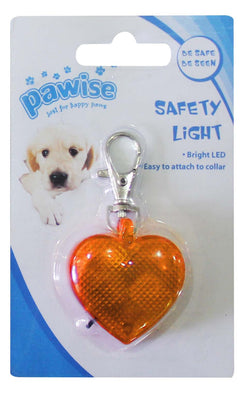 PAWISE Privjesak sigurnosna lampica Srce, 4x3,5cm