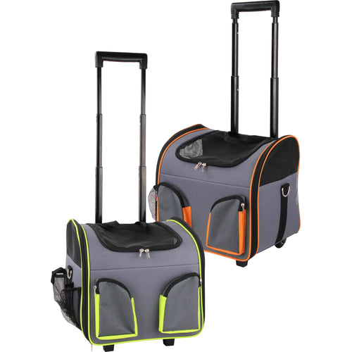 PAWISE Putna torba za ljubimce s kotacicima 37x27x33cm, razne boje