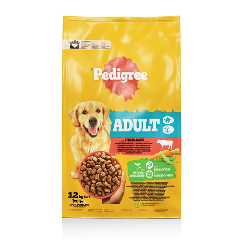 PEDIGREE Adult, s govedinom i povrcem, 12kg_D