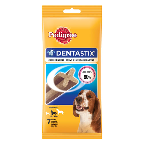 PEDIGREE DentaStix Daily za srednje pasmine, od 10 do 25 kg, 7 kom, 180g