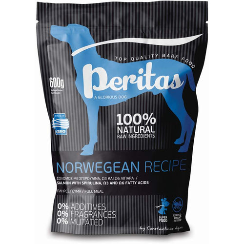 PERITAS BARF Norveski meni, losos sa spirulinom, za pse