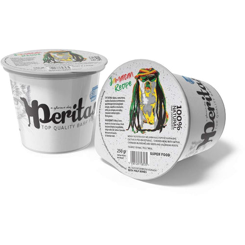 PERITAS Jamajkanski menu, s piletinom, cvjet. i sjemenjem konoplje (CBD), 250g