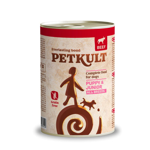 PETKULT Konzerva za pse JUNIOR, s govedinom, bez zitarica