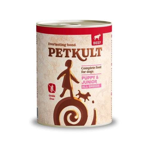 PETKULT Konzerva za pse JUNIOR, s govedinom, bez zitarica, 800g
