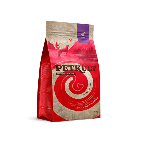 PETKULT Probiotics, Medium, pacetina sa smeđom rizom, 2kg