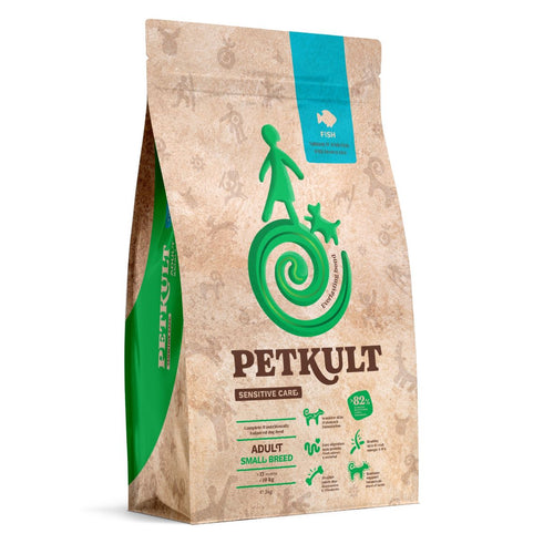 PETKULT Sensitive, Small, riba sa smeđom rizom, 3kg