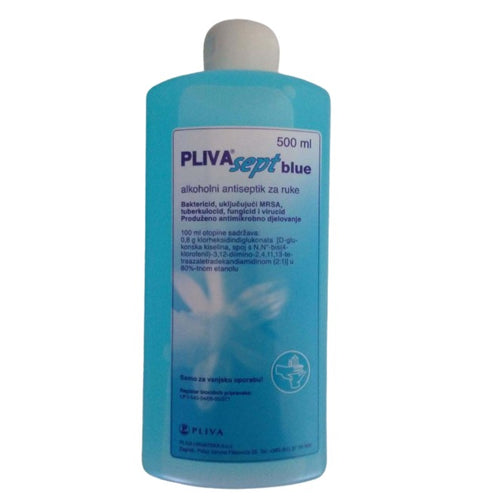 PLIVASEPT BLUE, alkoholni antiseptik za ruke, 500ml