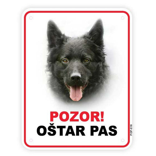 Plocica s natpisom, Hrvatski ovcar, PVC, 115x147mm