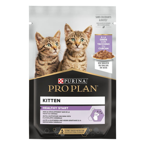 PRO PLAN KITTEN Healthy Start, s puretinom, komadici u umaku, 85g