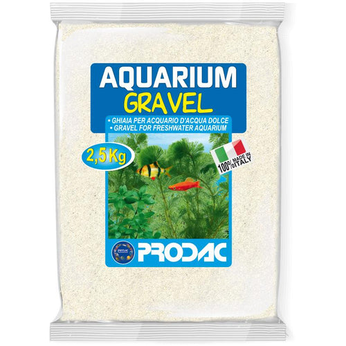 PRODAC Pijesak za akvarij, fini, 0,1-0,4 mm, bijeli, 2,5kg