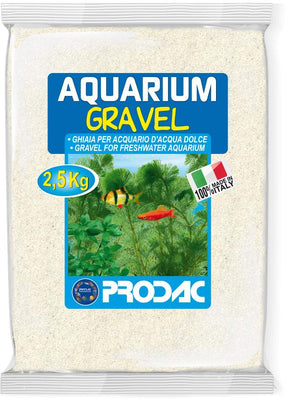 PRODAC Pijesak za akvarij, fini, 0,1-0,4 mm, bijeli, 2,5kg