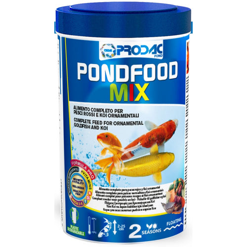 PRODAC Pondfood Mix, hrana za ribe u jezercima, listici, stapici i racici, 1,2l