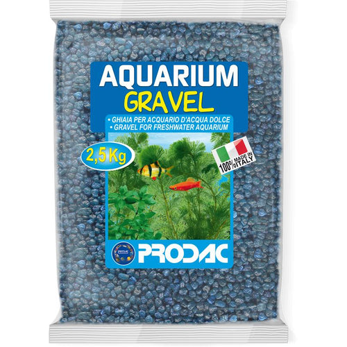 PRODAC Sljunak za akvarij, kvarcni, 2-3 mm, plavi, 2,5kg