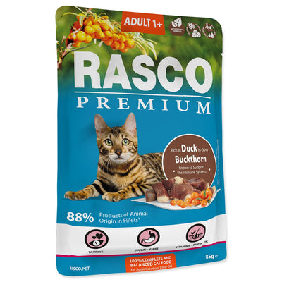 RASCO Premium Cat, vrecica, bogato pacetinom, u umaku, 85g