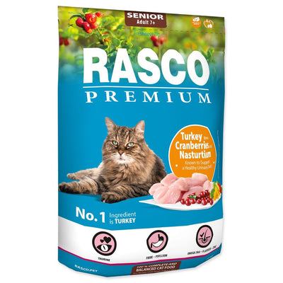RASCO Premium Cat SENIOR, puretina, obogaceno brusnicom i dragoljubom 