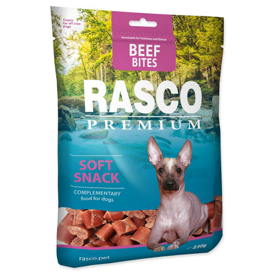RASCO Premium Dog, kockice govedine, mekana poslastica, 230g