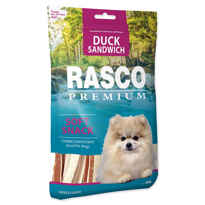 RASCO Premium Dog, sandwich pacetina s bakalarom, mekana poslastica,80g