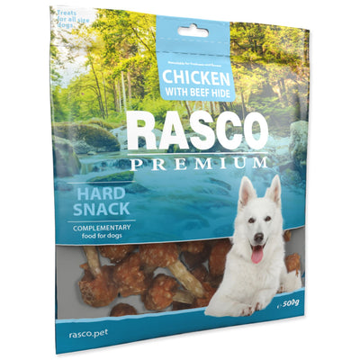 RASCO Premium Dog, zvakalica batak, piletina i goveđa koza, 500g