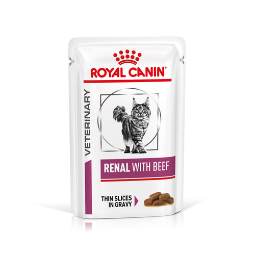 RC VHN Cat Renal s govedinom, za potporu rada bubrega, vrecice 85g