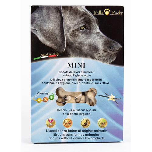 ROCKY MINI biskviti za pse malih pasmina, s okusom vanilije, 300g