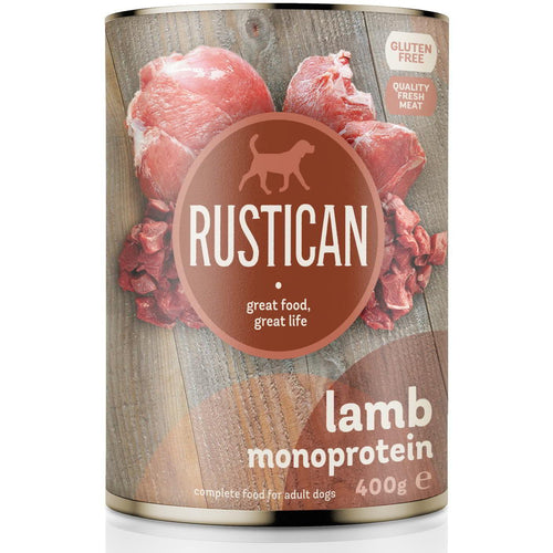 RUSTICAN Hypoallergenic janjetina, monoproteinska hrana, bez glutena, 400g