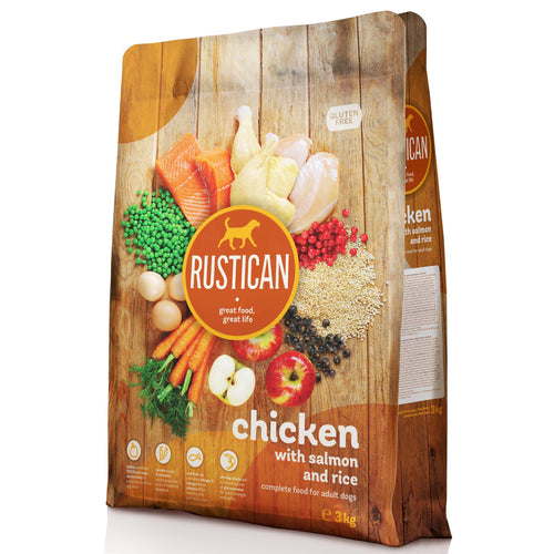 RUSTICAN Piletina s lososom i rizom, bez glutena