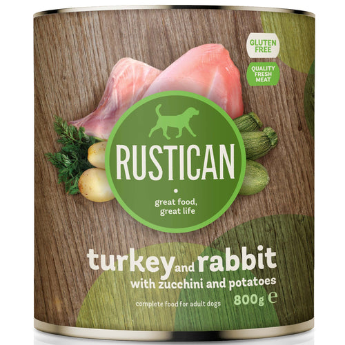 RUSTICAN Puretina i kunicevina s tikvicama i krumpirom, bez glutena, 800g