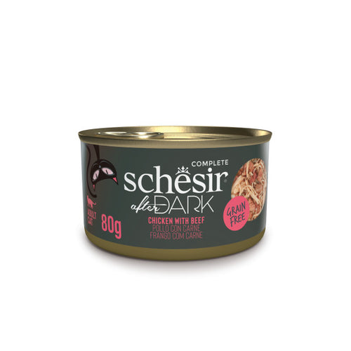SCHESIR Afer Dark, fileti piletine s govedinom u temeljcu, bez zitarica, 80g