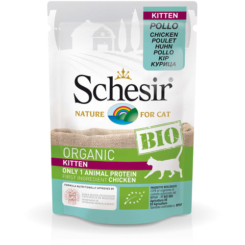 SCHESIR BIO KITTEN monoprotein piletina, 85g