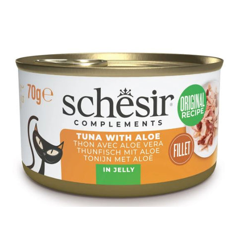 SCHESIR C&B Konzerva za macke, tunjevina s aloe verom, u zeleu, 70g
