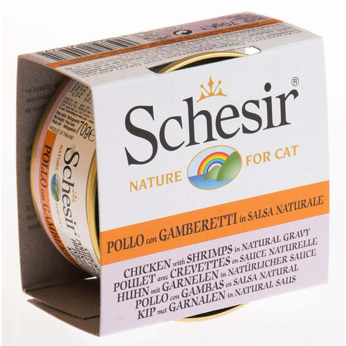 SCHESIR Konzerva za macke Salsa Naturale, Piletina s racicima, 70g