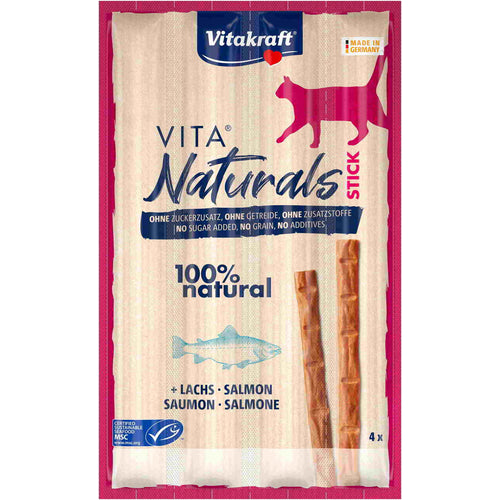 VITAKRAFT Cat Sticks Vita Naturals, s lososom, poslastica za macke, 4x5g