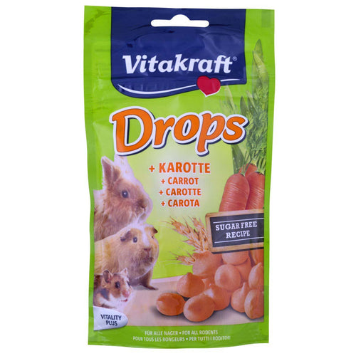 VITAKRAFT Drops s mrkvom, za kunice, 75 g