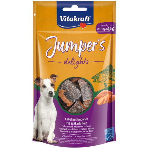 VITAKRAFT Jumper's delights Fish Sandwich, poslastica za pse, 80g