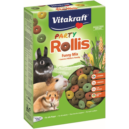 VITAKRAFT Party Rollis, poslastica za glodavce, 500 g